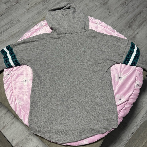 PINK Juniors Pullover Hoodie XS Seattle Mariners Baseball theme shiny - Picture 9 of 11